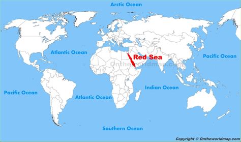 Red Sea location on the World Map - Ontheworldmap.com