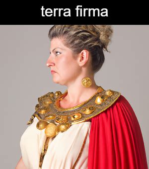 What does the Latin term "terra firma" mean?