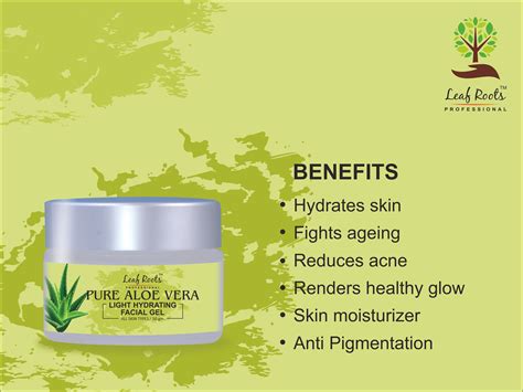 Leaf Roots PURE ALOE VERA HYDRATING Day Cream 50GM gm: Buy Leaf Roots ...