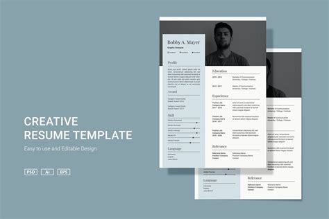 Resume Template Psd - Clean Resume Cv Template Free Psd Psdfreebies Com ...