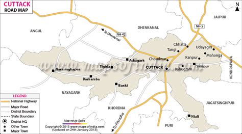 Cuttack Road Map