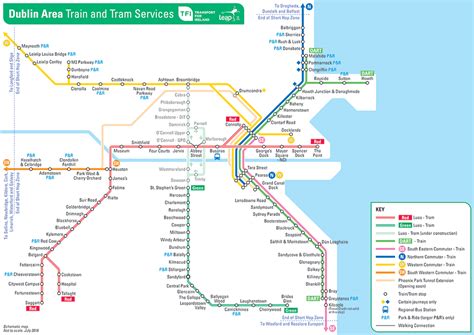 Dublin area train and tram map [1000x707] : r/MapPorn