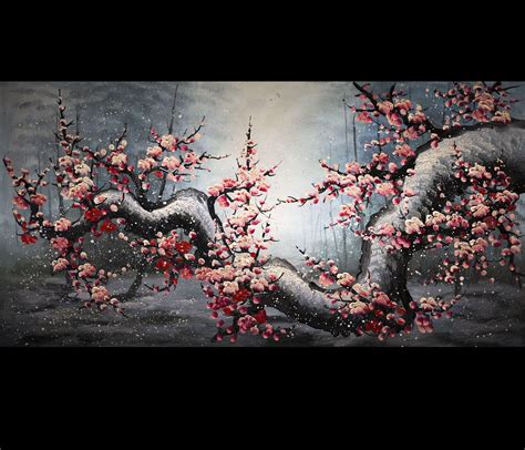 Cherry Blossom Painting Wallpapers - Wallpaper Cave