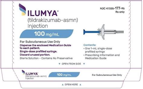 Ilumya Injection: Package Insert / Prescribing Information