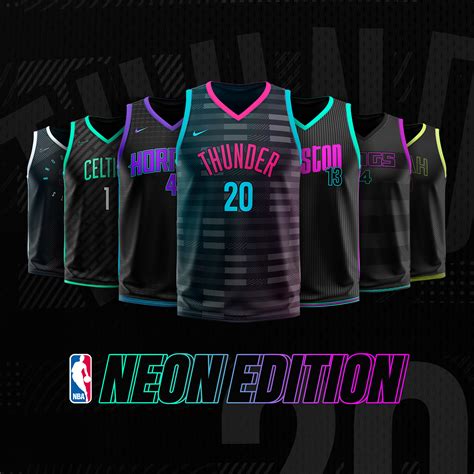 NBA Jerseys - Neon Edition :: Behance