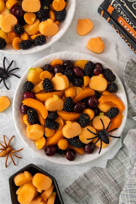 Halloween Fruit Salad (with Honey-Orange Dressing!) - Meaningful Eats