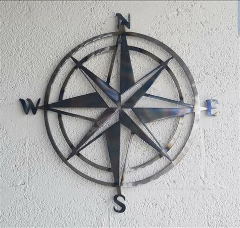 Compass Rose Heat Treated | Mystic Metal Design