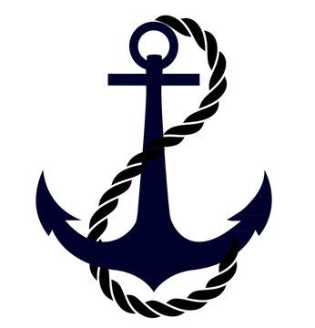 Navy Anchor Logo Black And White