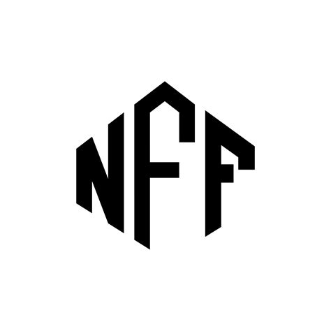 NFF letter logo design with polygon shape. NFF polygon and cube shape ...