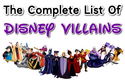 All Disney Villains Names