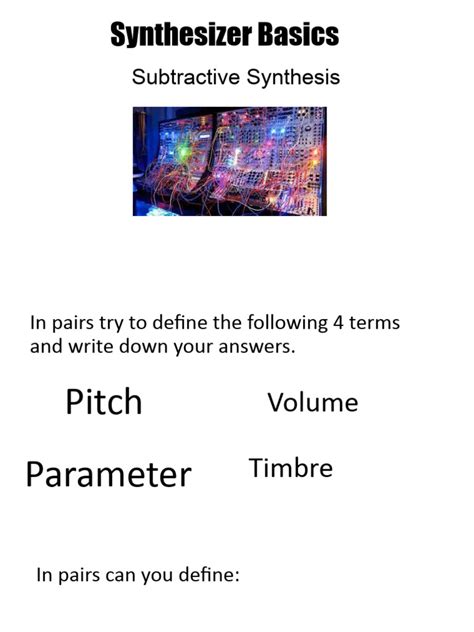 Synthesizer Basics | PDF | Synthesizer | Electronic Oscillator