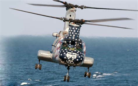 CH-46 Sea Knight Cargo Helicopter ~ Desktop Wallpaper