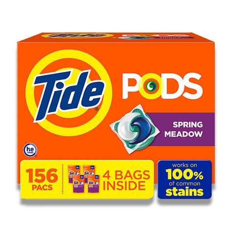 Tide Pods Liquid Laundry Detergent - Spring Meadow, 156 Ct – Contarmarket