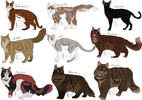 Dark forest cats and tranees by WCRFE on DeviantArt