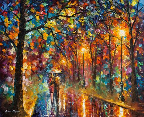 Walking in the Rain Painting | Free Shipping