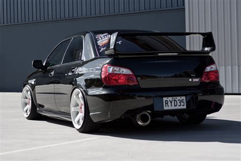 1366x768 resolution | black sedan, Subaru, impreza, STI, Subaru Impreza ...