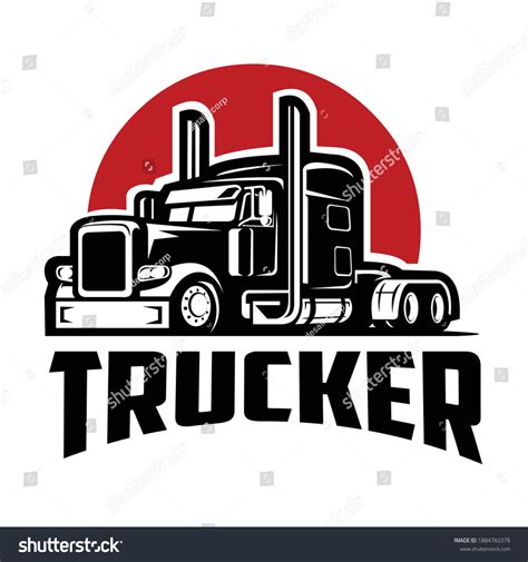 Trucker Vector Image Trucker Tshirt Design Stock Vector (Royalty Free ...