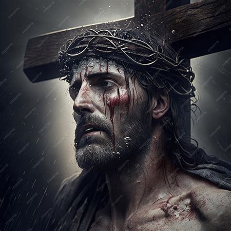 Premium Photo | Good friday design jesus christ with crown of thorns ...