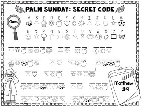 Secret Code Activity Sheets