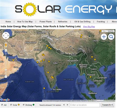 India Solar Energy Map