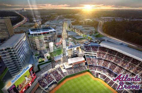 Braves Stadium Rendering Shows Them Losing on Scoreboard (Photos ...