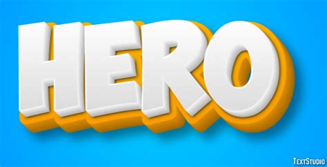 Hero Text Effect and Logo Design Word