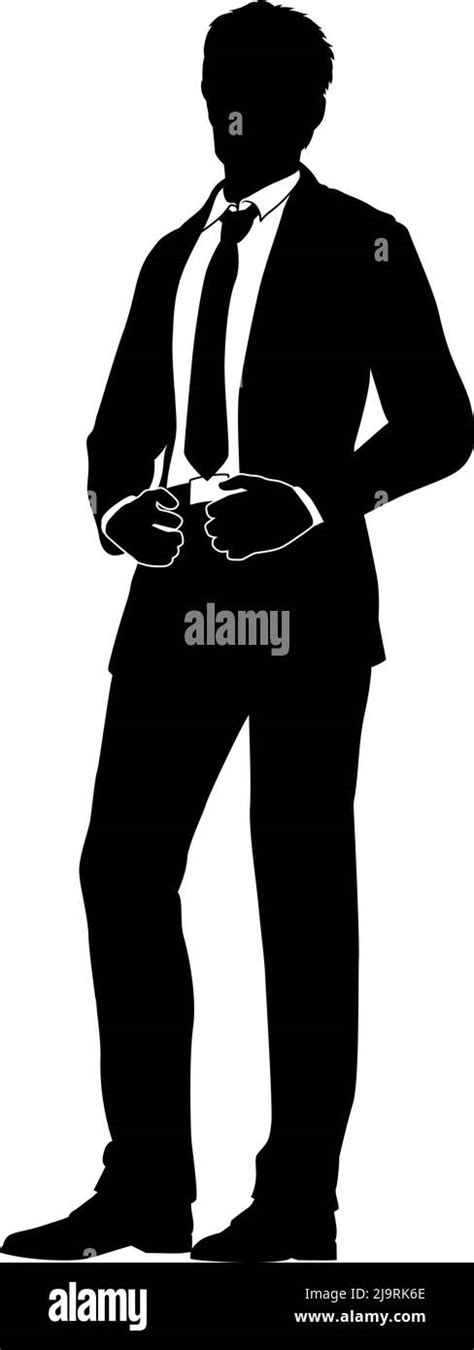 Business People Man Silhouette Businessman Stock Vector Image & Art - Alamy