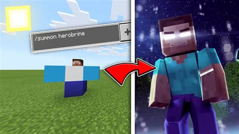 How to summon Herobrine in Minecraft - YouTube