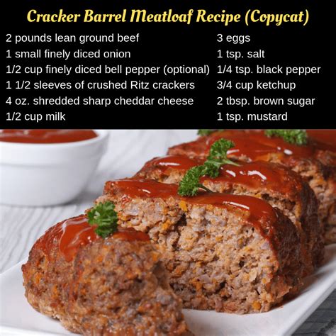 Cracker Barrel Meatloaf Recipe - Insanely Good