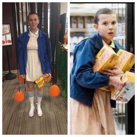 Eleven stranger things costume Halloween 2016