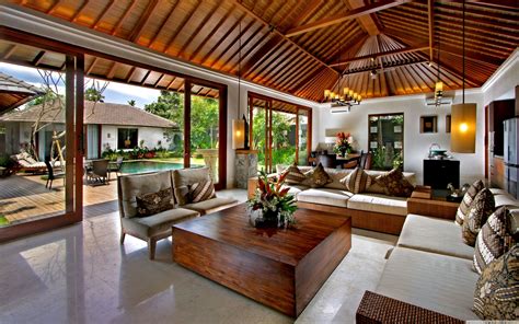 Wallpaper 4K Living Room Gallery | Tropical house design, Bali style ...