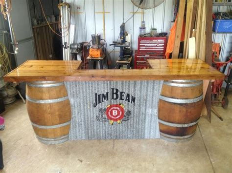 Man cave home bar, Bars for home, Barrel bar