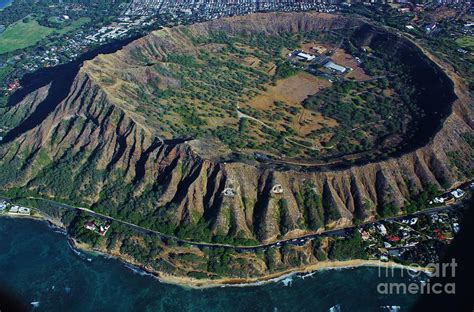 Diamond Head Crater An Aerial View Photograph by Craig Wood