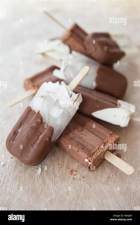 Ice Cream Popsicles Stock Photo - Alamy