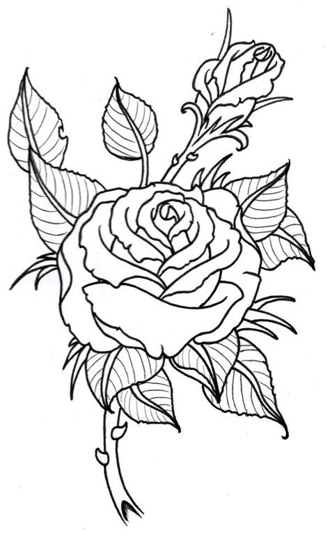 Rose Outline by vikingtattoo on deviantART | Tattoo outline drawing ...