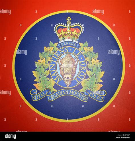 Royal Canadian Mounted Police badge, logo, RCMP Heritage Centre in ...