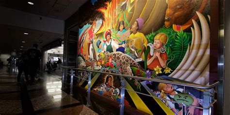 Denver Airport Wall Murals - Nehru Memorial