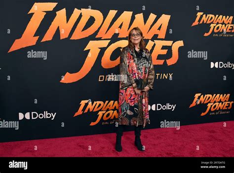 Karen Allen arrives at the premiere of "Indiana Jones and the Dial of ...