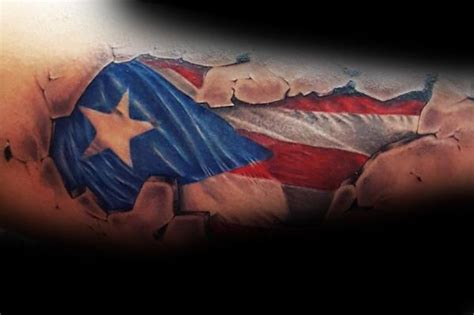 50 Cool Puerto Rican Flag Tattoo Ideas for Men