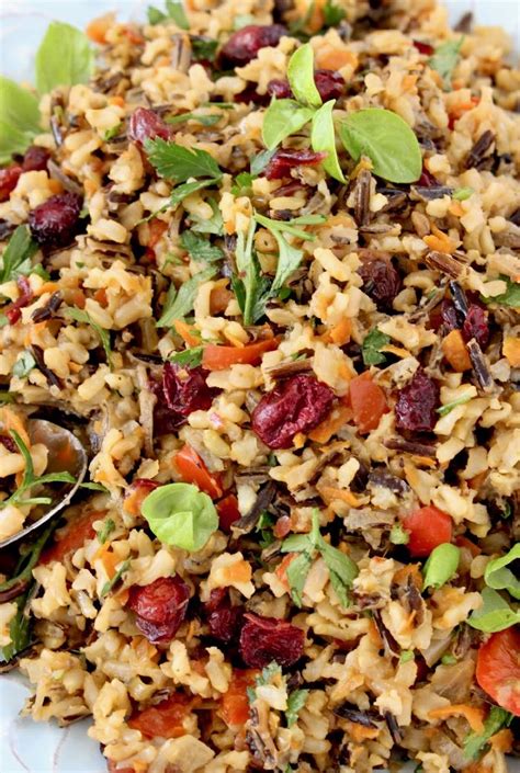 Thanksgiving Wild Rice Pilaf Recipe • Veggie Society