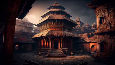 Traditional Nepali Architecture at Kathmandu in Nepal Stock Photo ...