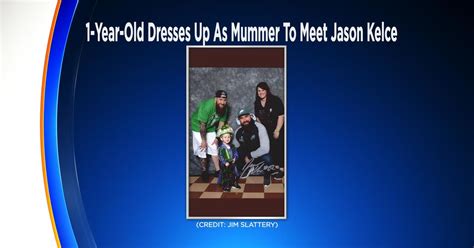 1-Year-Old Dresses Up As Mini-Mummer To Meet Jason Kelce - CBS Philadelphia