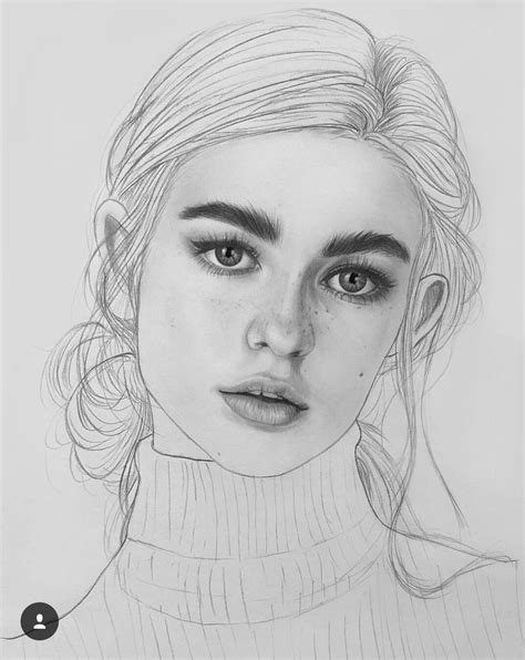 Realistic Drawings Easy : Pin by Kalai Vani on girl | Art drawings ...