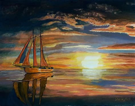 Painting Night Boat at Michele Williams blog