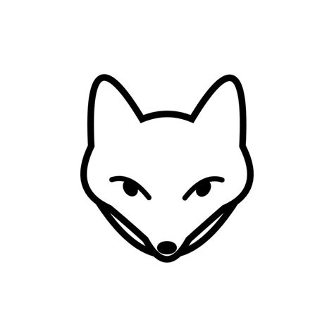 Fox head icon, fox vector. 14656919 Vector Art at Vecteezy