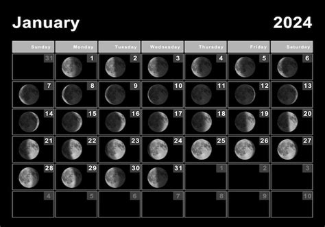 2024 Moon Calendar Cards List 2020 - Dec 2024 Calendar Printable