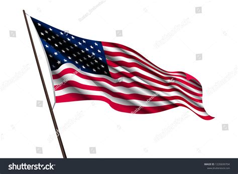 Usa Flag Waving Flag United States Stock Vector (Royalty Free ...