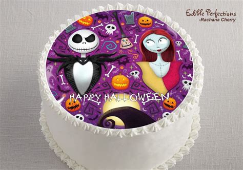 Jack and Sally Halloween Edible Image - Edible Perfections