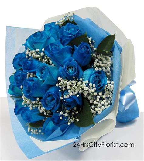 blue-rose-bouquet - 24HRS CITY FLORIST