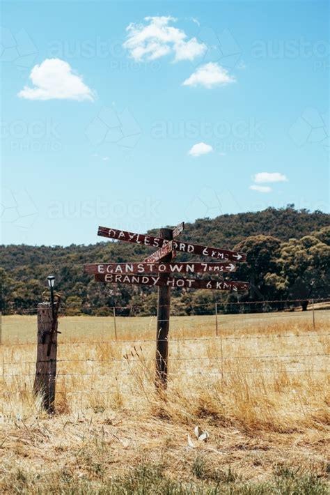 Image of Handmade country road signs - Austockphoto